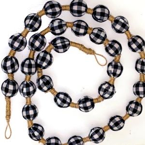 Garland white buffalo check fabric.